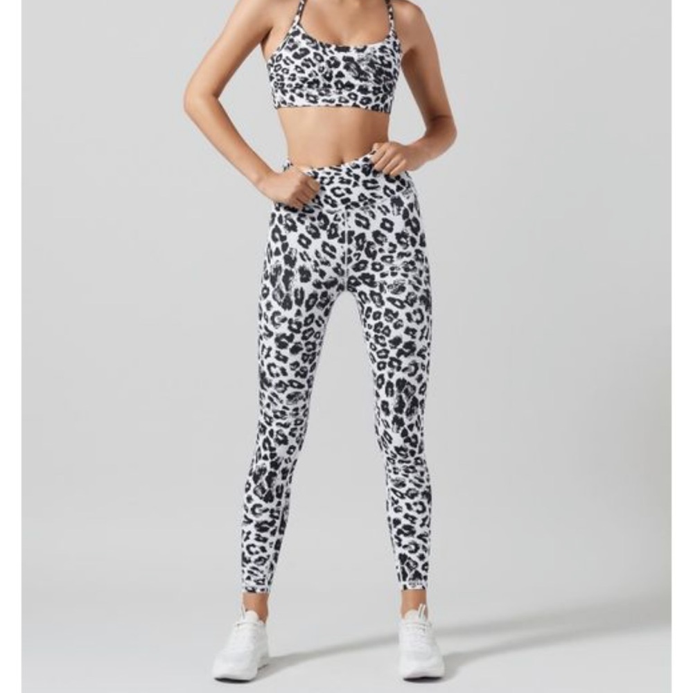 Lilybod Snow White Leopard Kendra Leggings